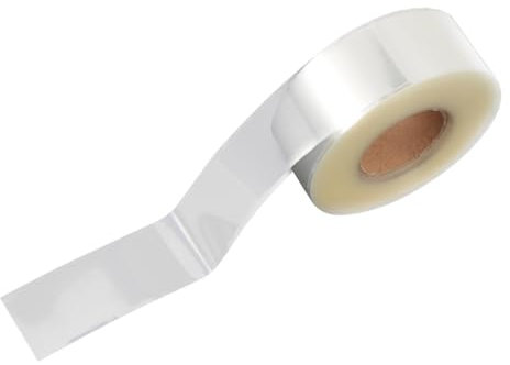 TEHAUX 1 Rolle Etikettenschutz Bibliothekszubehör Selbstklebende Etiketten Barcode Etiketten Aufkleber Transparente Pvc Aufkleber Wasserfeste Transparente Etiketten