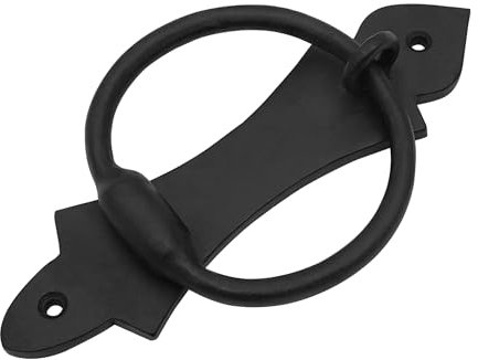 Lord of Battles Medieval Door Knockers for Front Door | Handforged Vintage Iron Black Door Knocker for Shed Doors, Gates, Fence, Castle and Farmhouse (1, Matte Black Powder Coated)