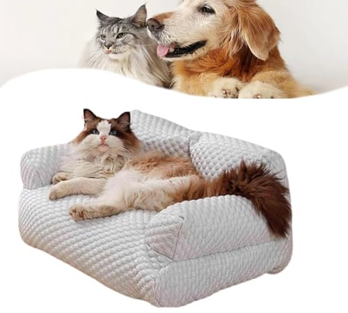 Kühlendes Haustierbett aus Eisseide, atmungsaktiv, waschbar, Hundesofa, kühlendes Bett, für den Sommer, kühles Eisseidenbett, für Hunde und Katzen, atmungsaktiv, waschbar, Haustierbetten mit