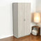 Dmora Armadio Multiuso 2 Ante Meuse, Mobile Multifunzionale, Mobiletto scarpiera, Guardaroba Porta Scarpe, 80x41 h170 cm, Rovere