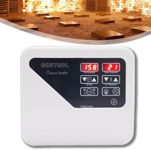 Controllo sauna, controllo digitale per stufa da sauna da 3 a 9 KW, 220 V-240 V, dispositivo di controllo esterno per sauna con protezione da surriscaldamento, protezione dalle perdite e funzione di