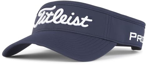 Titleist Visière Tour Performance pour Homme, Bleu Marine/Blanc, Taille Unique