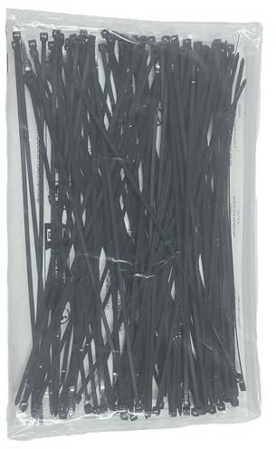 EzySup Kabelbinder 300mm x 3,6mm,Zugfestigkeit 18kg,500 Stück,Schwarz(250 Stück/Packung x 2 Packungen)