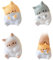 FloralGrace 3 Stück Niedliche Katzen Anti Stress Bälle, Katze Stressball, Squishy Katze, Fidget Anti Stress Squeeze Toy, Entspannungsartikel Für Kinder Und Erwachsene
