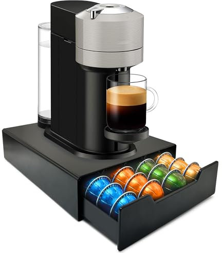 Cassetto per capsule di caffè Nespresso Vertuo può contenere fino a 36 capsule Vertuo grandi o 40 piccole, supporto per capsule di caffè compatibile con capsule Dolc Gusto, capsule K-Cup per cucina e