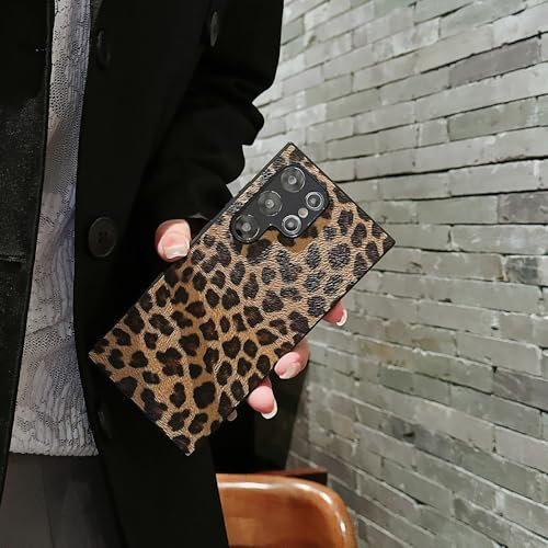 PAIXIKYZ Kompatibel mit Samsung Galaxy A70 Braunes Leopardenmuster TPU-Hülle