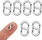 6 Stück Karabiner Mini,S Karabiner Klein,Edelstahl Armbandverschluss Verbindungsstück,Kurzer Armband Verschluss,Silbrig S Karabiner Mini,für Halskette,Armband,Reißverschluss,Geeignet