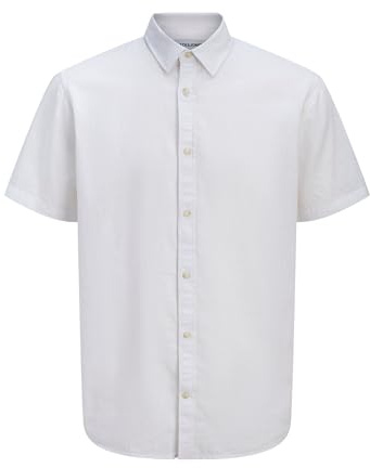 JACK & JONES Herren Jjesummer Linen Blend Shirt S/S Sn Jjesummer Linen Blend Shirt S/S Sn (1er Pack)