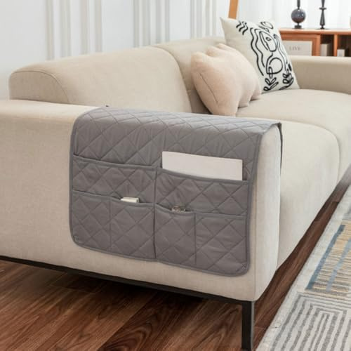 MiOYOOW Sessel Caddy, Sofa Armlehnen Organizer mit Großer Kapazität, 50 X 90cm, Hängeaufbewahrungshalter für Sofa-Armlehnen für Fernbedienung, Zeitschriften, Bücher, Brillen