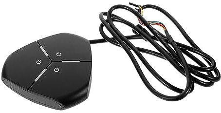 Happyyami Botón Encendido Pc Interruptor Encendido Ordenador Cable Extensión Fuente Alimentación Computadora