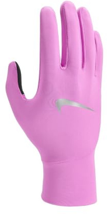 Nike Women's Pacer Lightweight Running Gloves, Training Sports Gloves, Black/Black/Silver, L