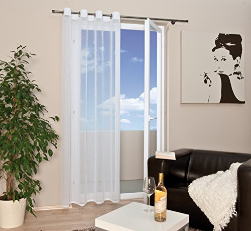 Ösenschal Gardine 140x235cm weiß 40035
