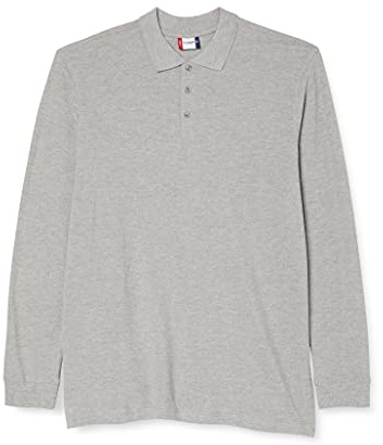 CliQue Herren Regular Fit Poloshirt Gr. XXXL, Grau (Grau), meliert