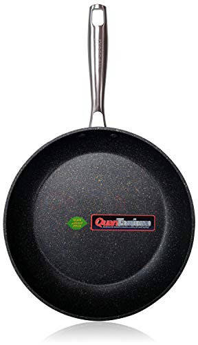 WECOOK! Ecochef Sartén Aluminio Forjado 26 cm, Inducción, Antiadherente QUANTANIUM Ecológico 3 Capas sin PFOA, 4mm Espesor, Apta Todas las Cocinas, Vitrocerámica, Gas, Lavavajillas