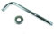 Soytich Braccio Alimentazione Metallo Cromato per Doccia Soffione (Staffa Parete) - 50cm