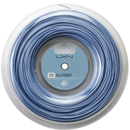 Luxilon Unisex Tennissaite Alu Power 125, blau, 220 Meter Rolle, 1,25 mm, WRZ990100BL