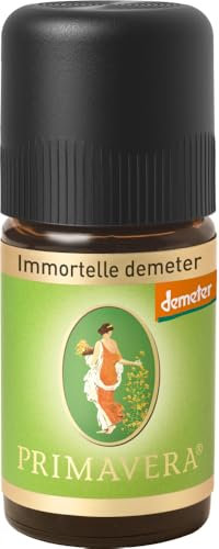 PRIMAVERA Ätherisches Öl Immortelle demeter 5 ml - Aromaöl, Duftöl, Aromatherapie - regenerierend, aufbauend, stärkend - vegan