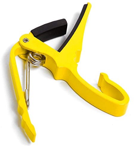 6 String Acoustic/Electric Guitar Capo Clamp (Trigger Style) - 6 Colours (Yellow)