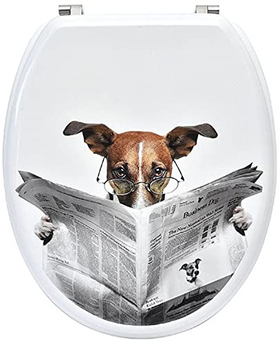 Tendance - Wc-deckel mdf 18 zoll edelstahl-befestigungen - karamel