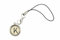Miniblings ABC alte Schreibmaschinentaste Handyanhänger WUNSCH BUCHSTABE weiß- Handmade Modeschmuck I Anhänger Handyschmuck Schlüsselanhänger, Buchstabe:Q