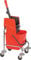 Reinigungswagen 1Eimer 17l rot mit Ausguss u.Ku.-Presse 490x410x900mm
