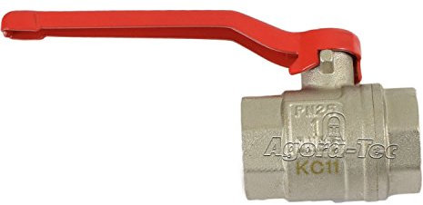 Agora-Tec Kugelhahn Absperrhahn 1 Zoll IG/IG vernickelt