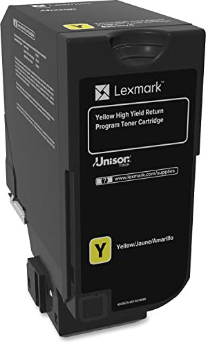 Lexmark 84C1HY0 CX725 Yellow High Yield Return Program Cartridge Toner
