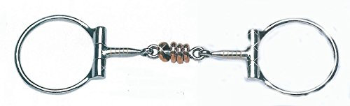 Western Dee D-ring Snaffel Wassertrensengebiss mit Kupfer Rollen Piece Offset Dee Bit5 inch