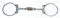 Western Dee D-ring Snaffel Wassertrensengebiss mit Kupfer Rollen Piece Offset Dee Bit5 inch