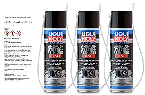 3x LIQUI MOLY 5168 Pro-Line Ansaug System Reiniger Diesel 400ml