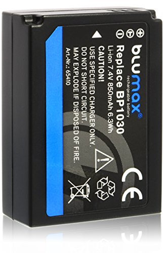 Blumax Akku für Samsung BP1030 / BP1130 850mAh |kompatibel mit Samsung NX 500 / NX 300 / NX 200 / NX 210 / NX 1000 / NX 1100 / NX 100