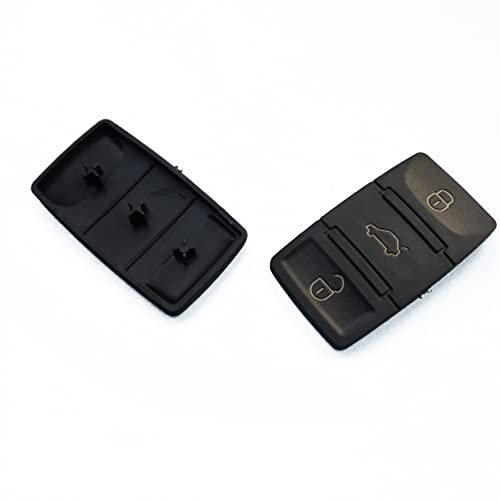 VWKS06 - Ersatz Gummipad mit 3 Tasten ERSATZTASTE Tastenfeld Gummitasten Keypad für Auto Schlüssel Schlüsselgehäuse. ohne Schlüssel
