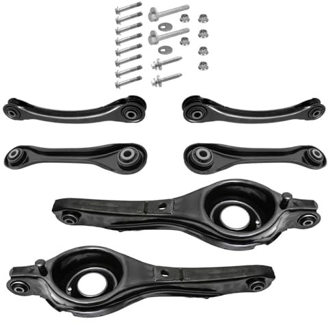 2x Federaufnahme 4x Querlenker Schrauben Hinterachse für Ford Focus I Turnier Kombi DNW für Focus II Turnier Kombi DA für Focus C-Max