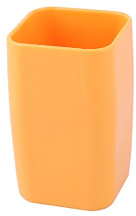 Sourcingmap Plastic Bathroom Toothbrush Toothpaste Holder Tooth Cleaning Mug Cup 300ml Orange