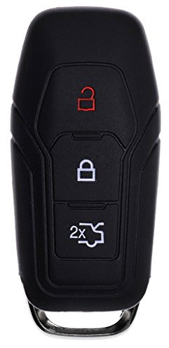 Soft Case Schutz Hülle Auto Schlüssel Schwarz für Ford Mustang Mondeo Turnier Funkschlüssel