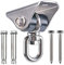 BeneLabel Heavy Duty Swing Hanger, Hammock Ceiling Hook 360 Swivel Hanging Chair Bracket Silent Bushing Hardware Set for Wood/Concrete Yoga Rope/Aerial Hoop/Punching Bag Suspension Kit, 1600lbs