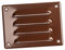 140x105mm Griglia di Ventilazione con Zanzariera - Griglie D'Aerazione in Metallo - Acciaio, Marrone