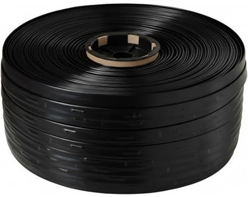 Nastro di irrigazione a goccia 16 mm. Spessore parete 8 ml. Gocciolini ogni 30 cm. Bobina da 250 m. Tubo piatto con portata 1,16 litri all'ora.
