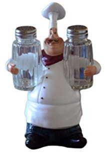 EXCEART Koch Küche Italienische Deko Küchenchef Ornament Harz Koch Figur Weihnachtssammlerfiguren Koch-Statue-Ornament Fette Kochfiguren Weihnachtskochfiguren Miniatur Marionette