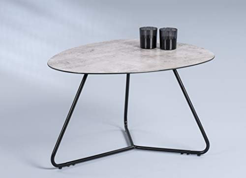 M2 Kollektion Couchtisch/Sofatisch, Glas, grau, Orlando 1