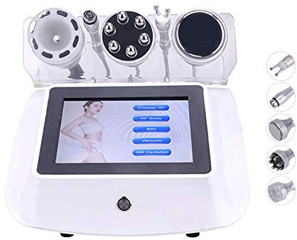 Strumento Bellezza Riduzione Grasso 5-In-1 RF, Attrezzatura Per La Modellatura Del Corpo 40K E Per La Perdita Di Peso, Strumento Per La Radiofrequenza Facciale Multifunzionale Per La Casa.
