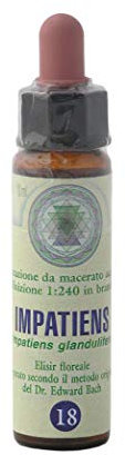 Impatiens n° 18 Fleur de Bach farmaflor, 1 Flacon Comtpe Gouttes 10ml - Made in Italy