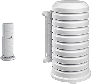TFA Dostmann Temperatursender, 30.3147.IT, kabellose Übertragung, zur Temperaturkontrolle & Schutzhülle für Sender Artikel, 98.1114.02, leicht zu montieren, weiß