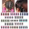 65pcs Mini Claw Hair Clips Mix Colored, Kids Hair Accessories for Girls Women, Flower Hair Clips for Thin Hair, Small Hair Claw Clips Metal Clamps, Mini Hair Bangs Hair Pins