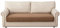 Eismodra Sofa Überzug,Sofabezug 3 Sitzer,Anti-Rutsch-Couch Überzug für L Form Sofaschoner Chaiselongue Ecksofa 2 Sitzer Schonbezüge Wohnzimmer Sessel Hunde Haustiere,Braun,90x180cm(nur 1 Stück)