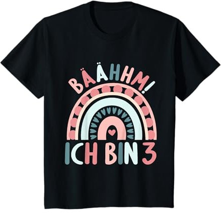 3 Jahre alt Junge Mädchen Rainbow Regenbogen 3. Geburtstag T-Shirt
