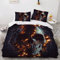 AOYNP Bettwäsche 135x200 3D Black Skull Gothic Style Bettbezug Weiche Kuschelig Atmungsaktive Mikrofaser Set Kinder Dekorativ Bettbezüge mit ReißVerschluss und 2 Kissenbezug 80x80cm, Color20