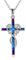 YAFEINI Kreuz Kette 925 Sterling Silber Religiöse Kreuz Anhänger Halskette mit Gravur Faith Hope Love Schmuck für Damen Mädchen Herren (Silberne glaubenskreuzkette)