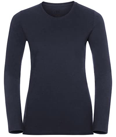 Style It Up *Ladies Long Sleeve HD T/Shirt (F-Navy, XS)