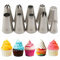 XOPOZON Set di 10 Beccucci in Acciaio Inox, Beccucci Sac a Poche Grandi, Punte per Piping Grandi (1M, 2D, 2F, 4B, 6B, 1A, D66 et 233, 234, 234M) per Decorare Torte Crema Cupcake